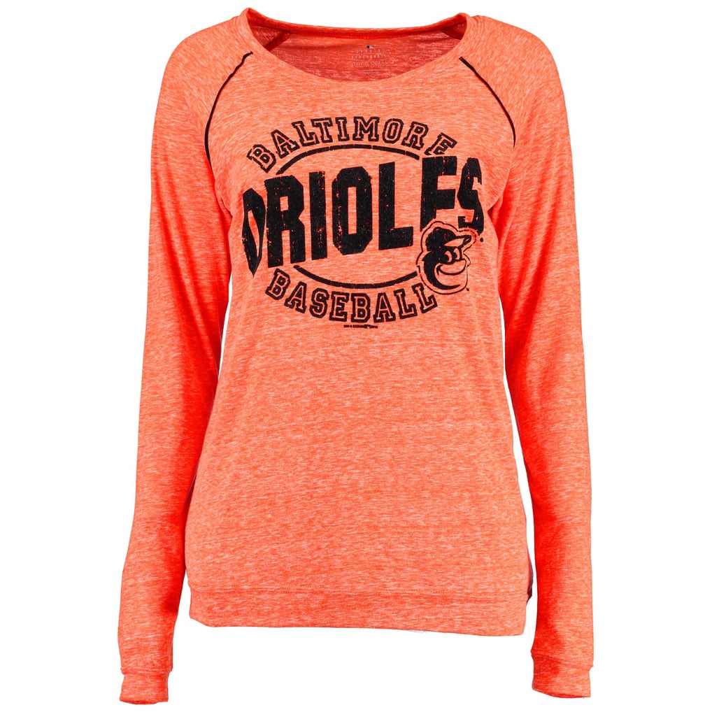 Women's Baltimore Orioles 5th & Ocean by New Era Orange Streaky Jersey ...