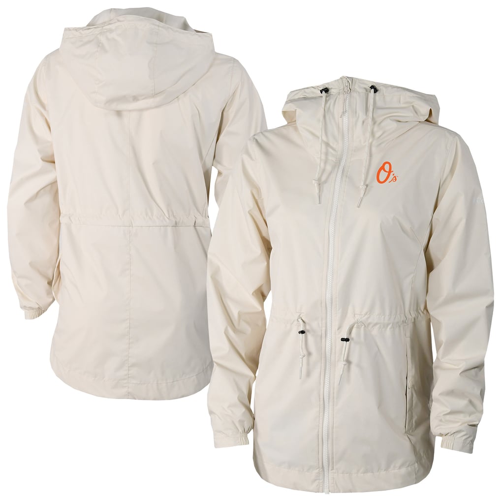 Baltimore Orioles Columbia Women's Lily Park Full-Zip Rain Jacket - Cream