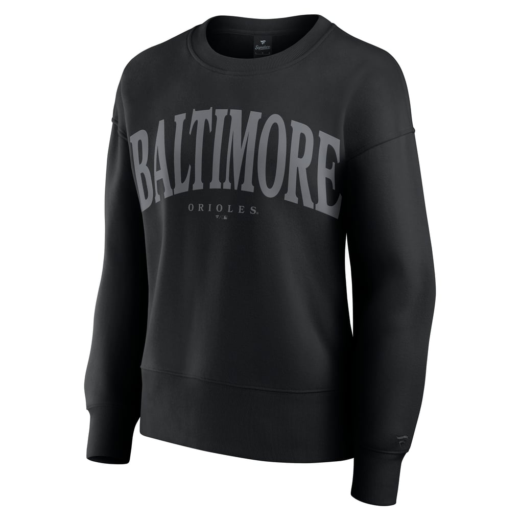 Baltimore Orioles Fanatics Women's Elements Flow Pullover Sweatshirt - Black