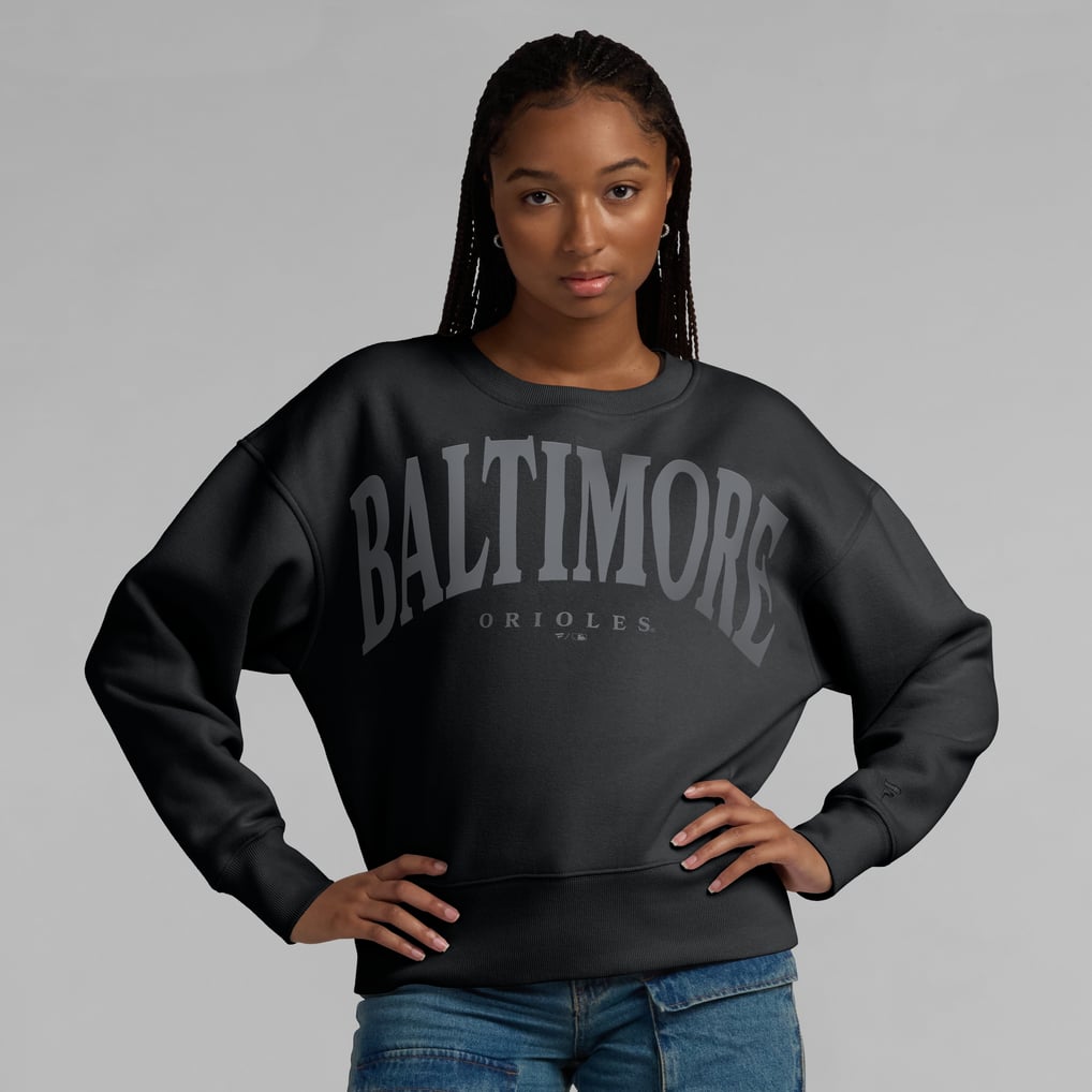 Baltimore Orioles Fanatics Women's Elements Flow Pullover Sweatshirt - Black