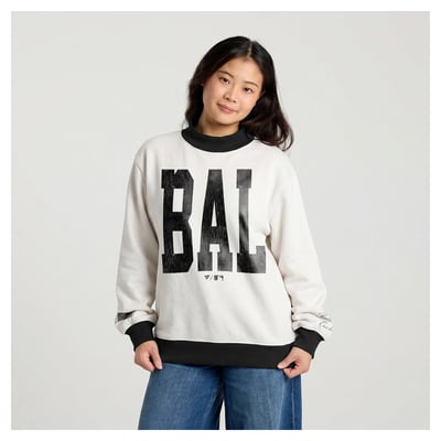 Baltimore Orioles Fanatics Women's City Abbreviation Sweatshirt - Cream