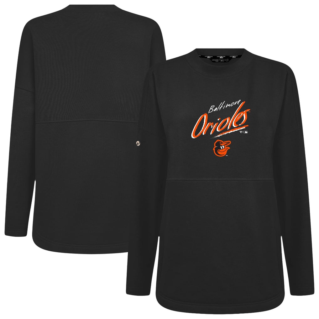 Baltimore Orioles Levelwear Women's Oversized Beaudry Sizzle Top - Black