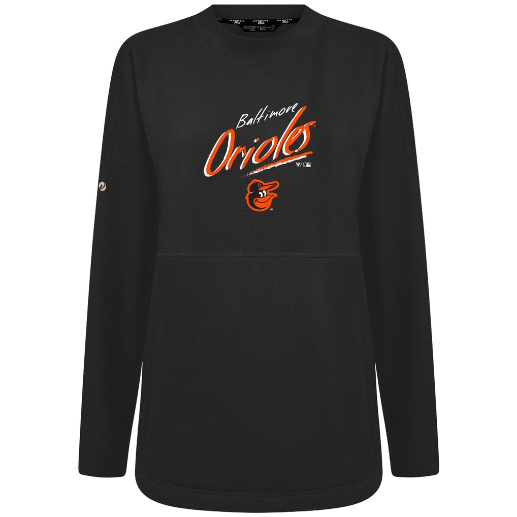 Baltimore Orioles Levelwear Women's Oversized Beaudry Sizzle Top - Black