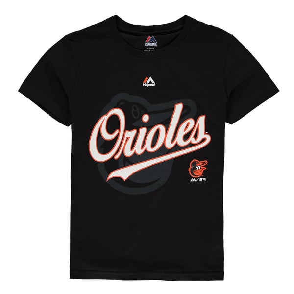 T-shirt Noir Majestic Oriole Pour Fille - Taille 7/8 - Occasion Très Bon État
