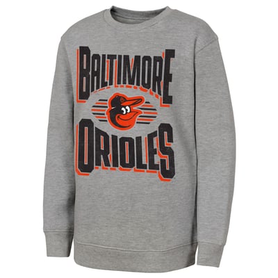 Baltimore Orioles Outerstuff Youth Jet Stream Sweatshirt - Gray