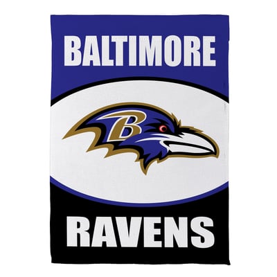  Baltimore Ravens 12.5" x 28" Scoped Logo Double-Sided Suede Garden Flag
