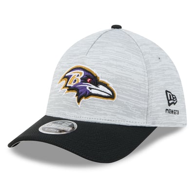 Baltimore Ravens New Era  Tech 39THIRTY A-Frame Stretch Hat - Gray
