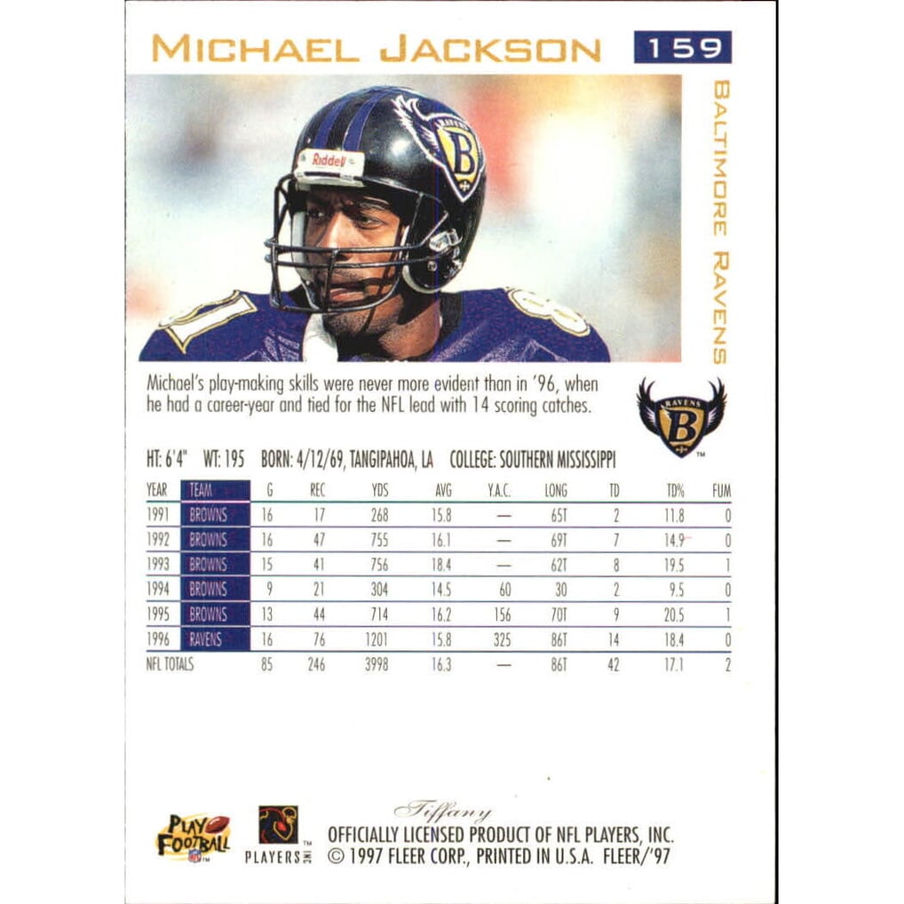 1997 Fleer Tiffany Blue #159 Michael Jackson