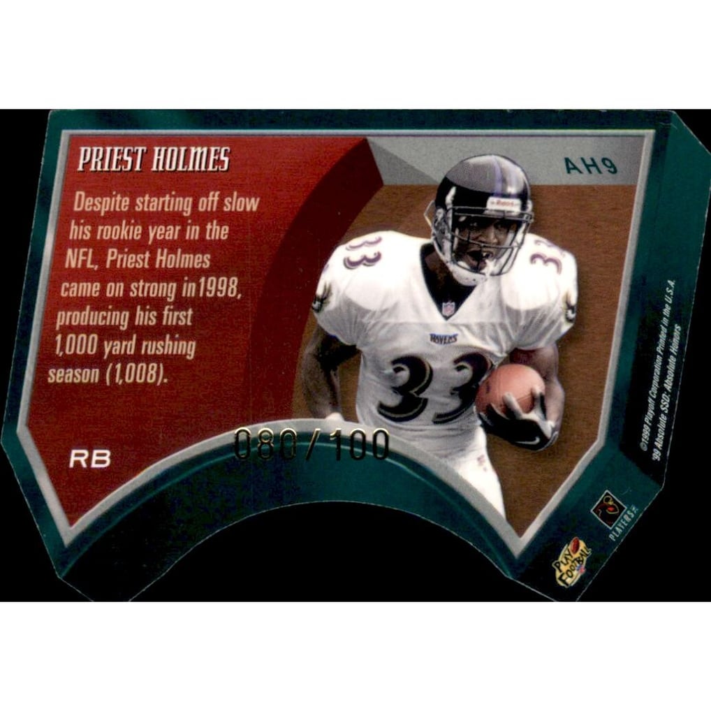 1999 Absolute SSD Honors Silver #9 Priest Holmes