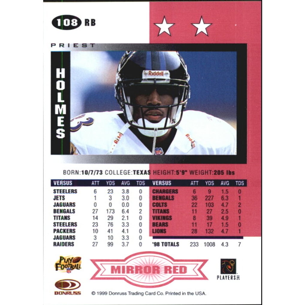 1999 Leaf Certified Mirror Red #108 Priest Holmes