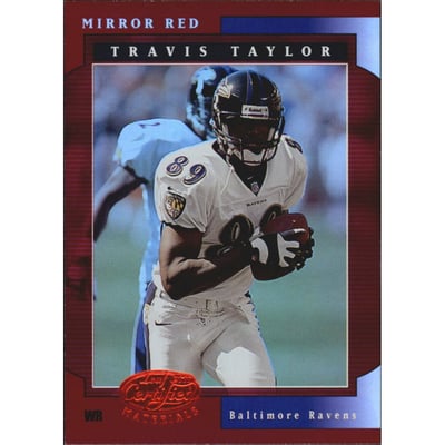 2001 Leaf Certified Materials Mirror Red #94 Travis Taylor
