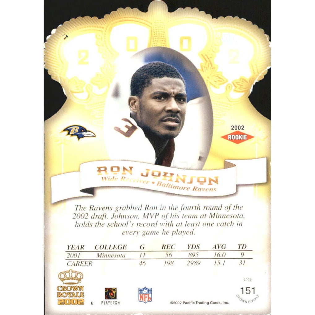 2002 Crown Royale Blue #151 Ron Johnson