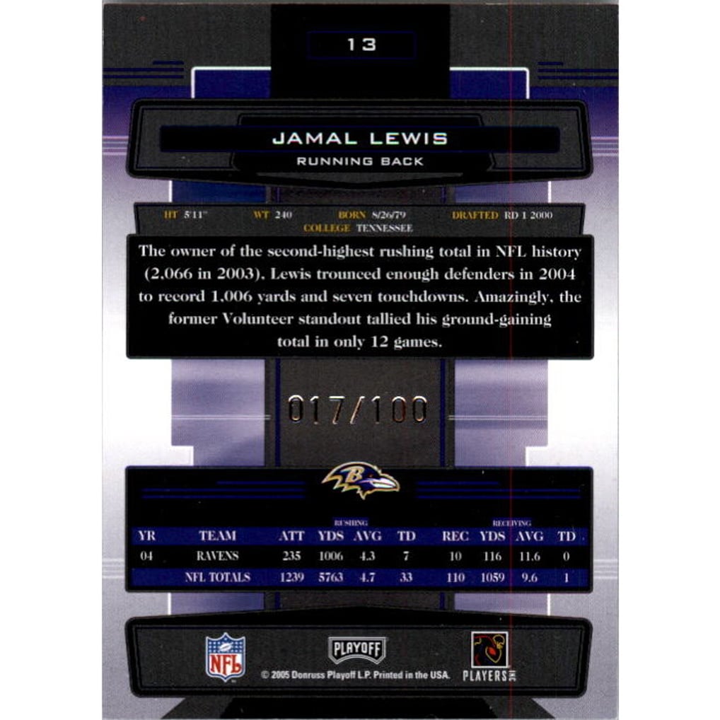 2005 Absolute Memorabilia Spectrum Silver #13 Jamal Lewis