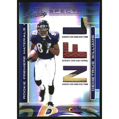 2006 Absolute Memorabilia Rookie Premiere Materials Spectrum Prime #271 Demetrius Williams