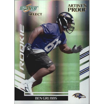 2007 Select Artist's Proof #398 Ben Grubbs