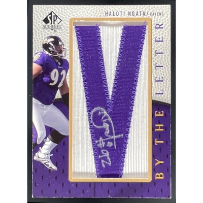 2007 SP Authentic By The Letter Autographs #BTL-HN Haloti Ngata Auto /70