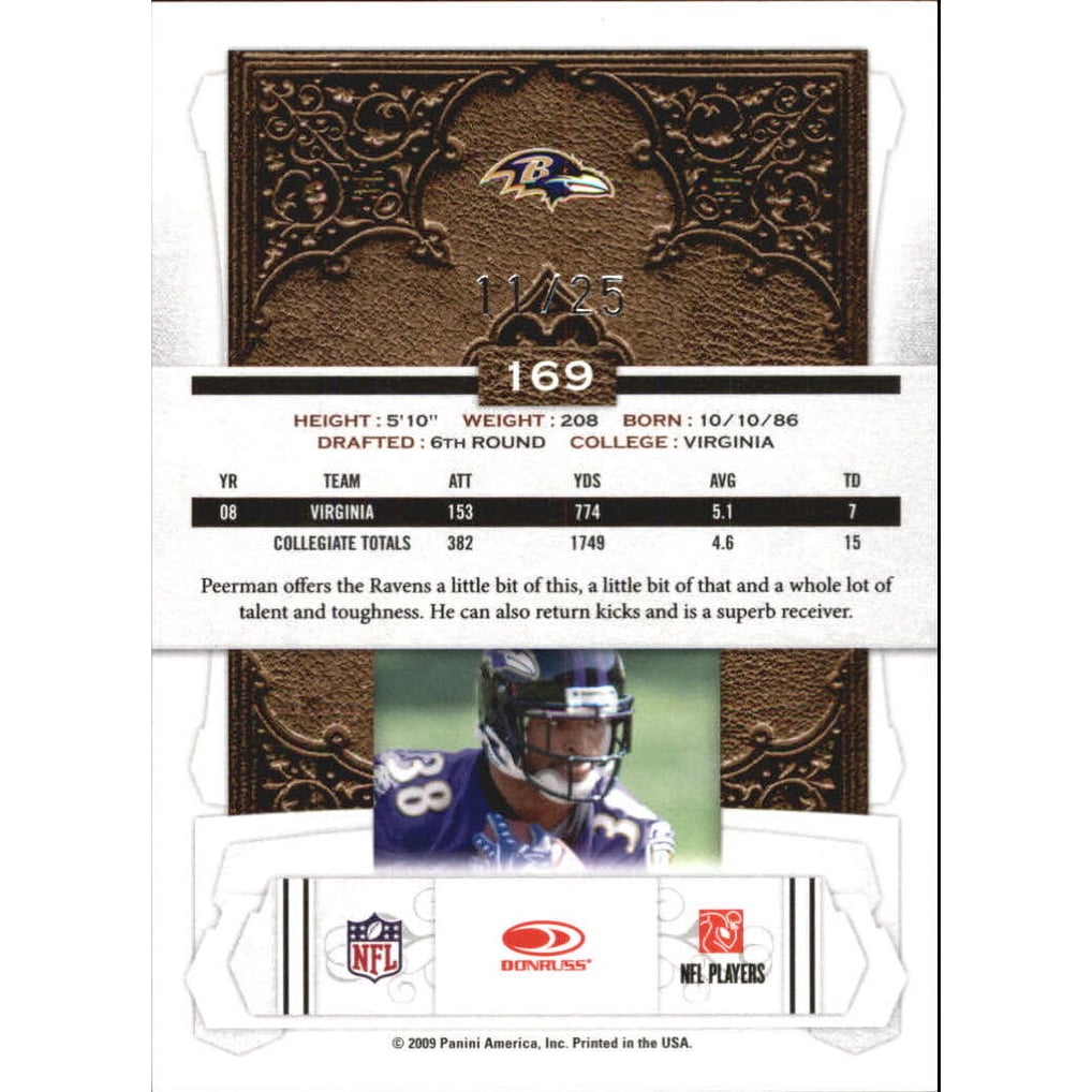 2009 Donruss Classics Timeless Tributes Platinum #169 Cedric Peerman