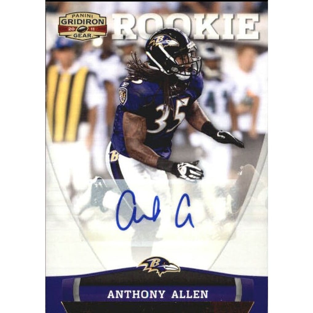 2011 Panini Gridiron Gear Autographs Gold #158 Anthony Allen/299