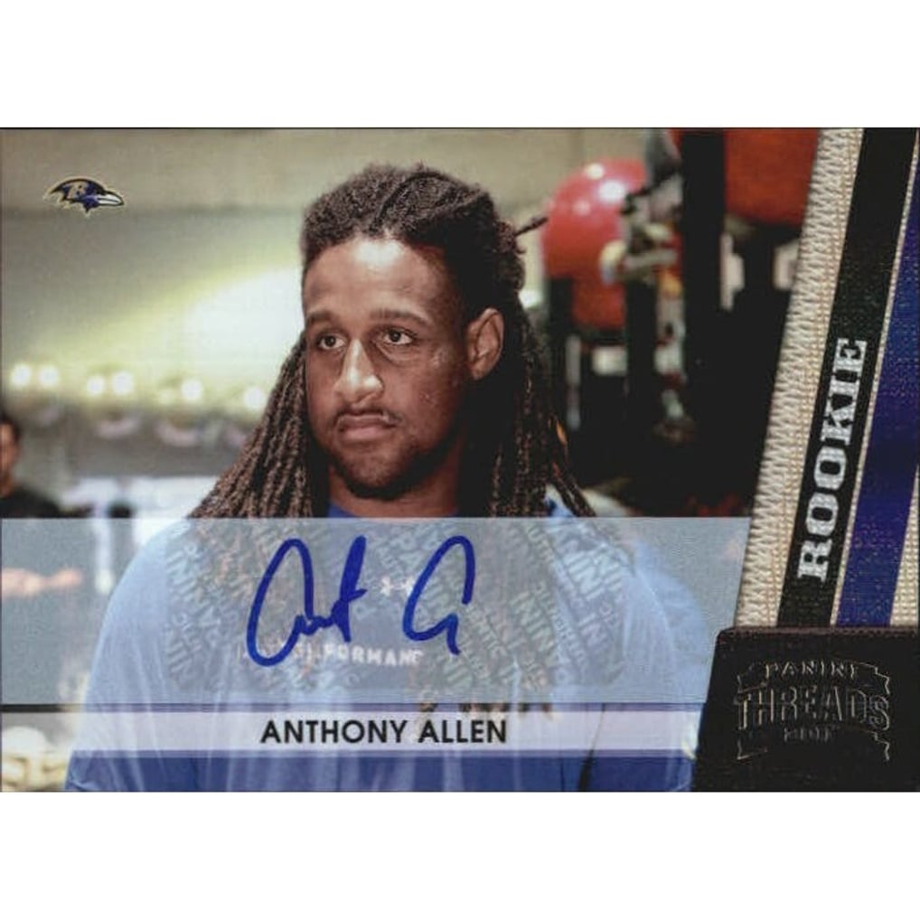 2011 Panini Threads Autographs Silver #158 Anthony Allen