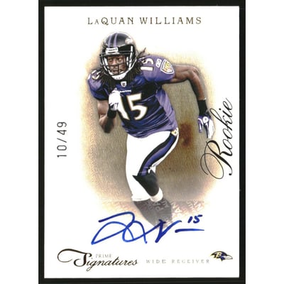 2011 Prime Signatures Autographs Gold #224 LaQuan Williams/49