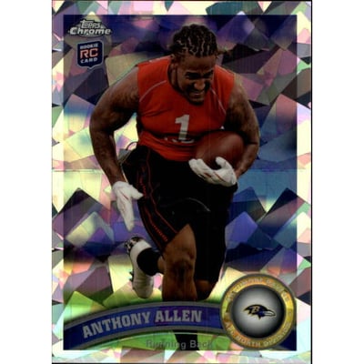 2011 Topps Chrome Crystal Atomic Refractors #118 Anthony Allen