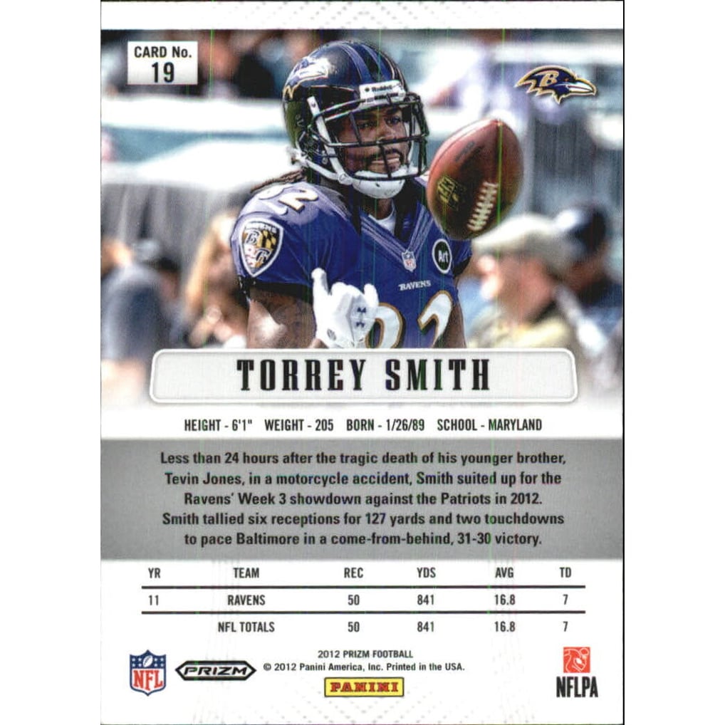 2012 Panini Prizm Prizms Green #19 Torrey Smith