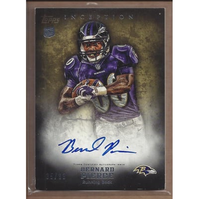 2012 Topps Inception Gold #119 Bernard Pierce AU