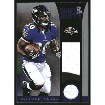 2012 Totally Certified Down and Dirty Materials Prime #5 Bernard Pierce/49