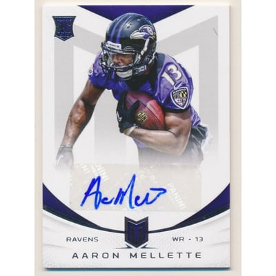 2013 Momentum Rookie Signatures Silver #102 Aaron Mellette/199