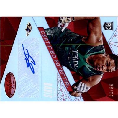 2015 Certified Potential Autographs Mirror Red #CPCD Carl Davis/99