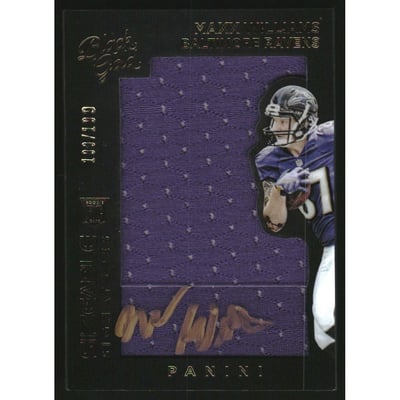 2015 Panini Black Gold Sizeable Rookie Signature Jerseys #SSRMW Maxx Williams/199