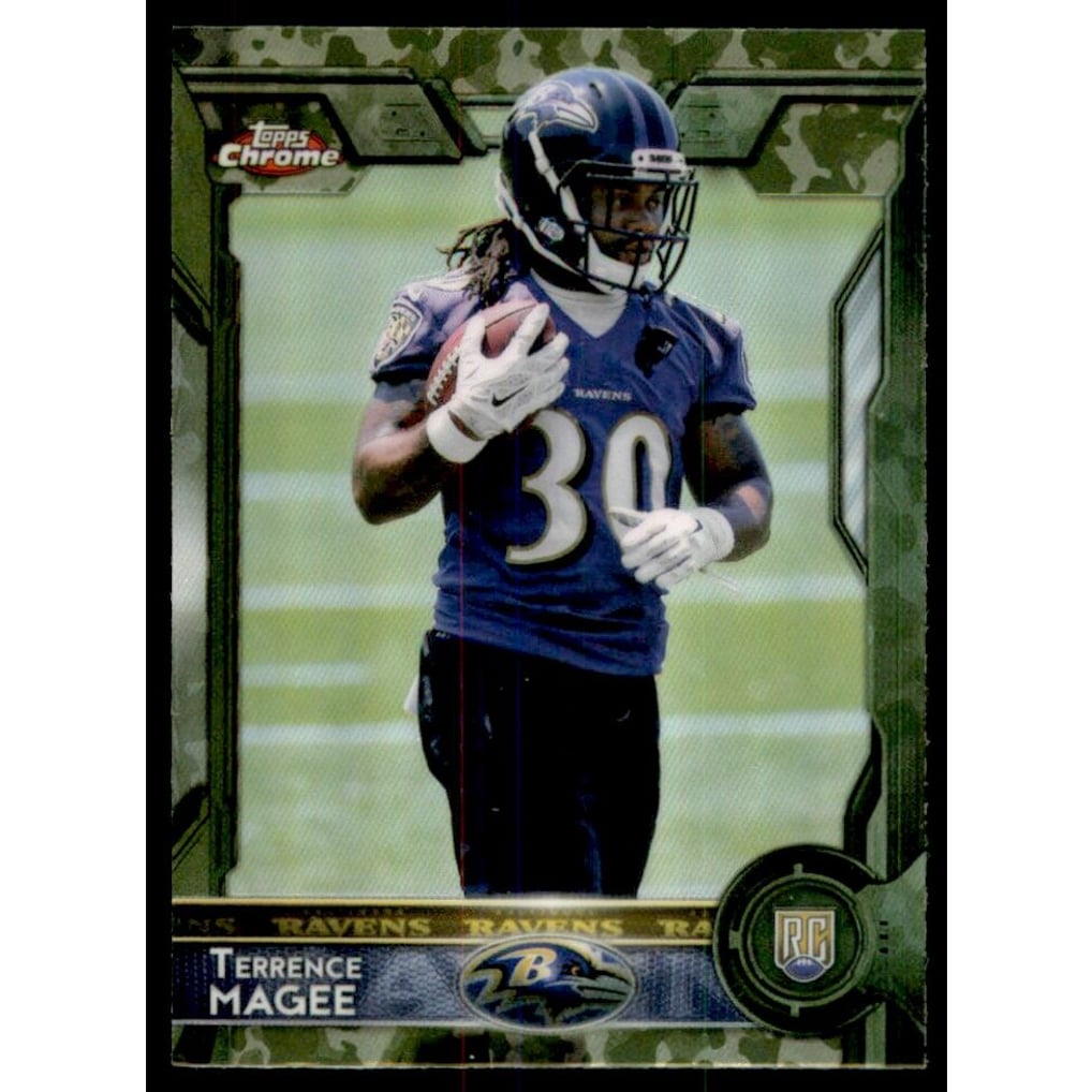 2015 Topps Chrome Mini Camo Refractors #128 Terrence Magee