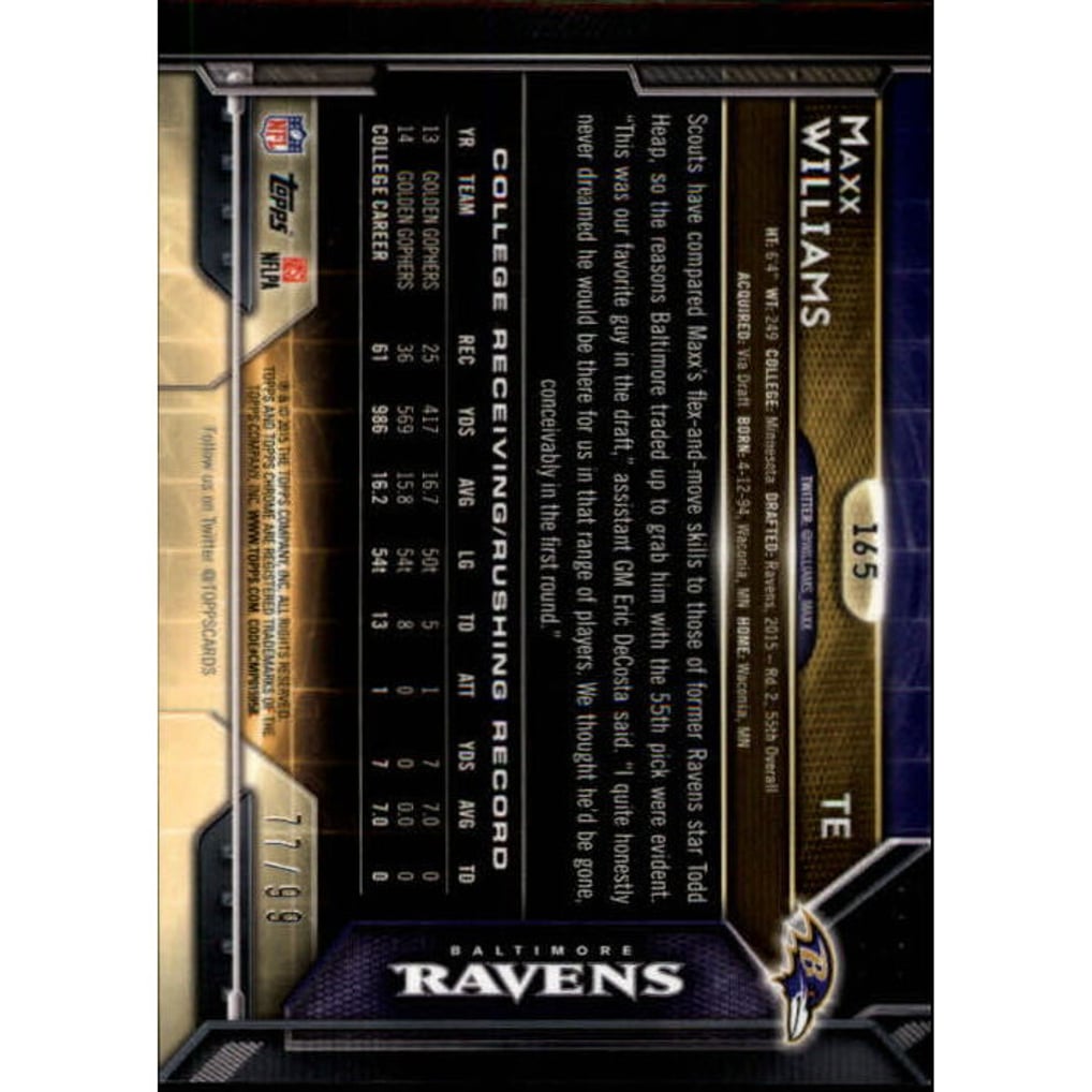 2015 Topps Chrome Sepia Refractors #165 Maxx Williams