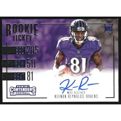 2016 Panini Contenders #362 Keenan Reynolds AU/192* SP