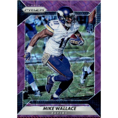 2016 Panini Prizm Prizms Purple Scope #58 Mike Wallace