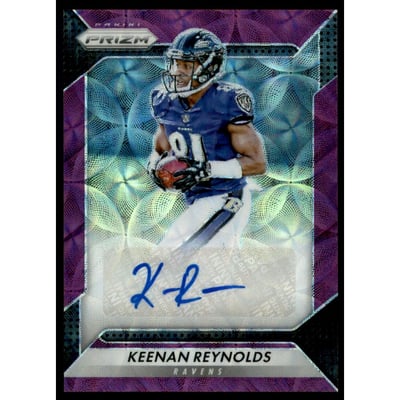 2016 Panini Prizm Rookie Autographs Prizms Purple Scope #69 Keenan Reynolds