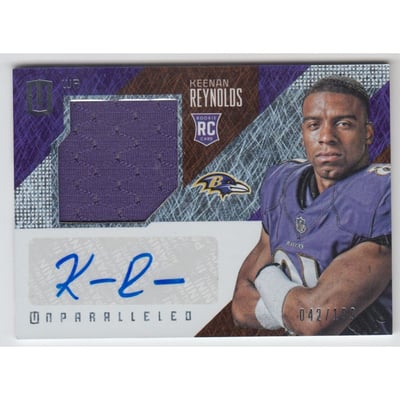 2016 Panini Unparalleled #239 Keenan Reynolds JSY AU/199 RC