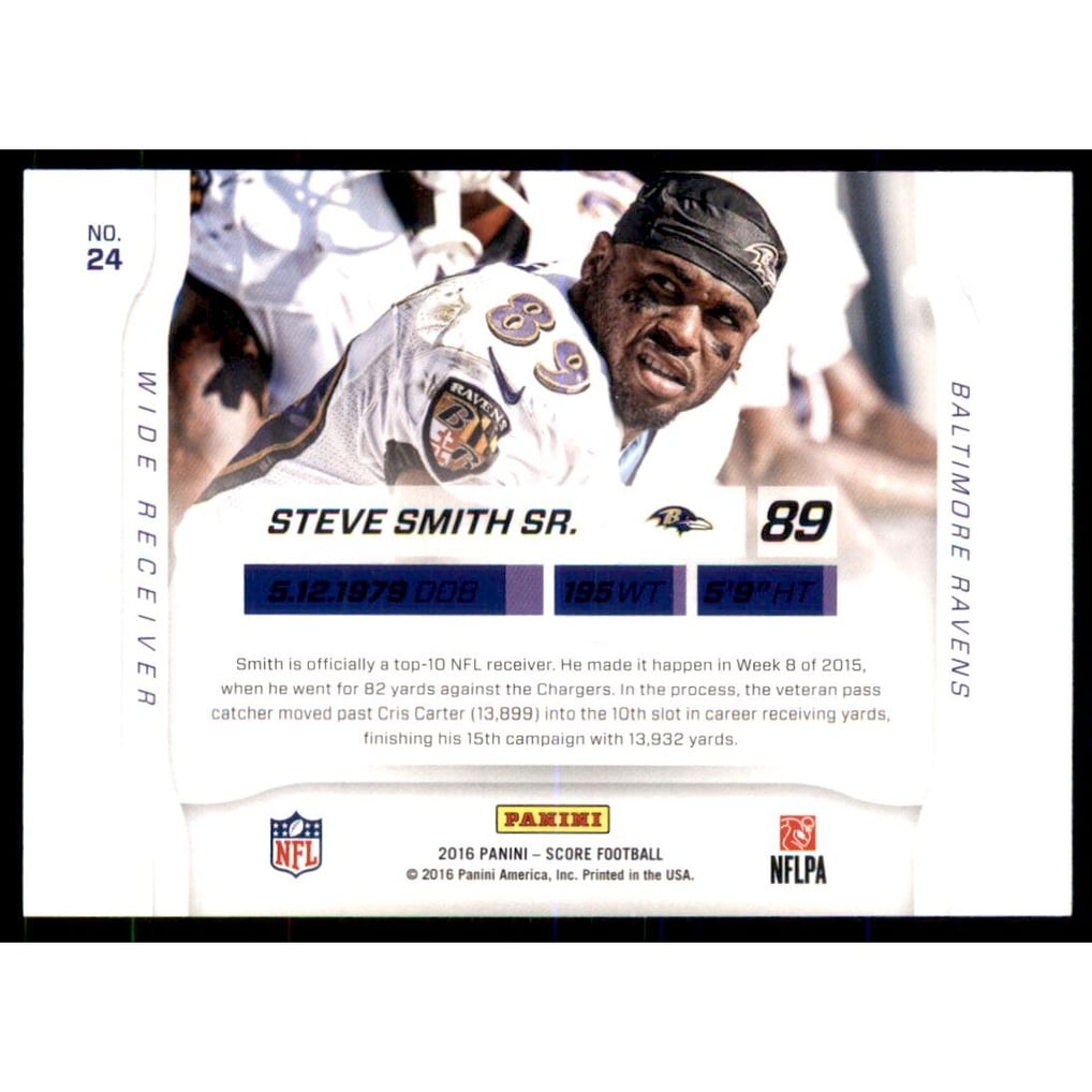 2016 Score Sidelines Jumbo Green #24 Steve Smith
