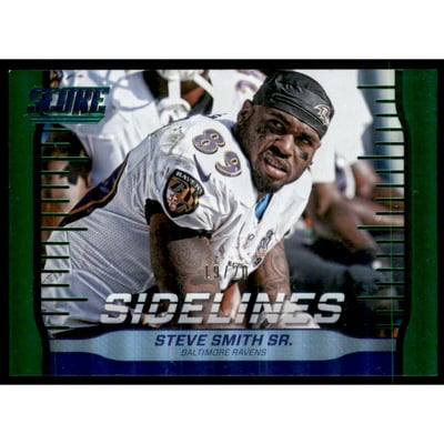 2016 Score Sidelines Jumbo Green #24 Steve Smith