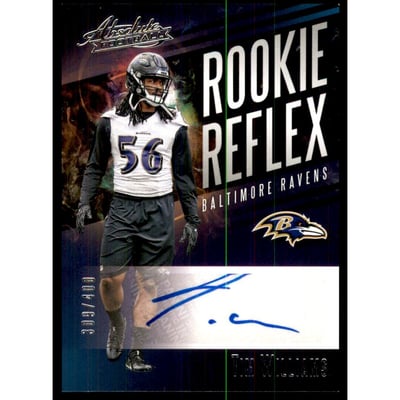 2017 Absolute Rookie Reflex Signatures #34 Tim Williams/400