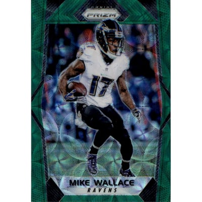 2017 Panini Prizm Prizms Green Scope #158 Mike Wallace
