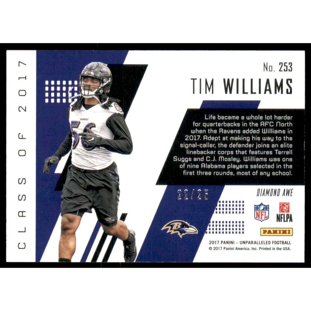 2017 Panini Unparalleled Red #253 Tim Williams