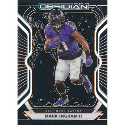 2020 Panini Obsidian Electric Etch Orange #89 Mark Ingram II