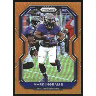 2020 Panini Prizm Prizms Orange #39 Mark Ingram II