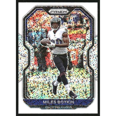 2020 Panini Prizm Prizms White Sparkle #40 Miles Boykin