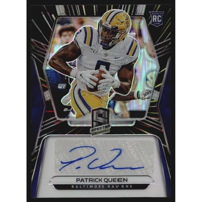 2020 Panini Spectra Rookie Autographs Hyper #23 Patrick Queen/99