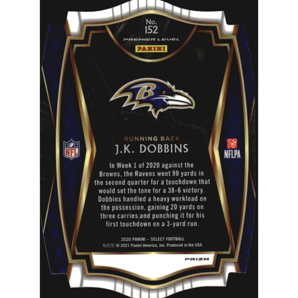 2020 Select Prizm Orange Die Cut #152 J.K. Dobbins