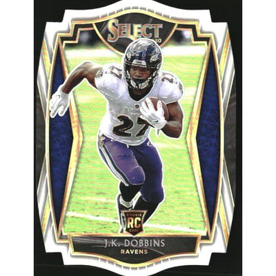 2020 Select Prizm White Die Cut #152 J.K. Dobbins