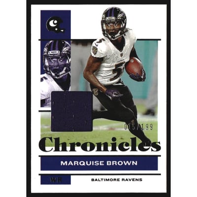 2021 Panini Chronicles Jerseys #9 Marquise Brown