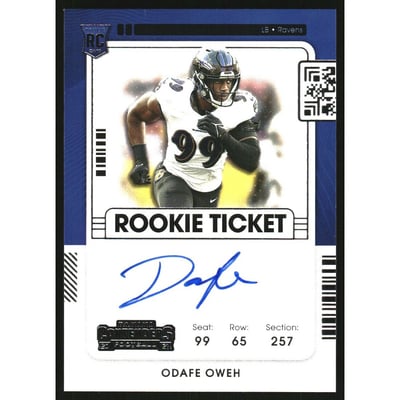 2021 Panini Contenders #159A Odafe Oweh AU RC